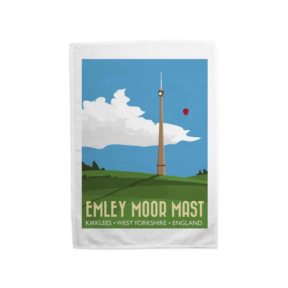 The Emley Moor Mast, Kirklees, Yorkshire Tea Towel