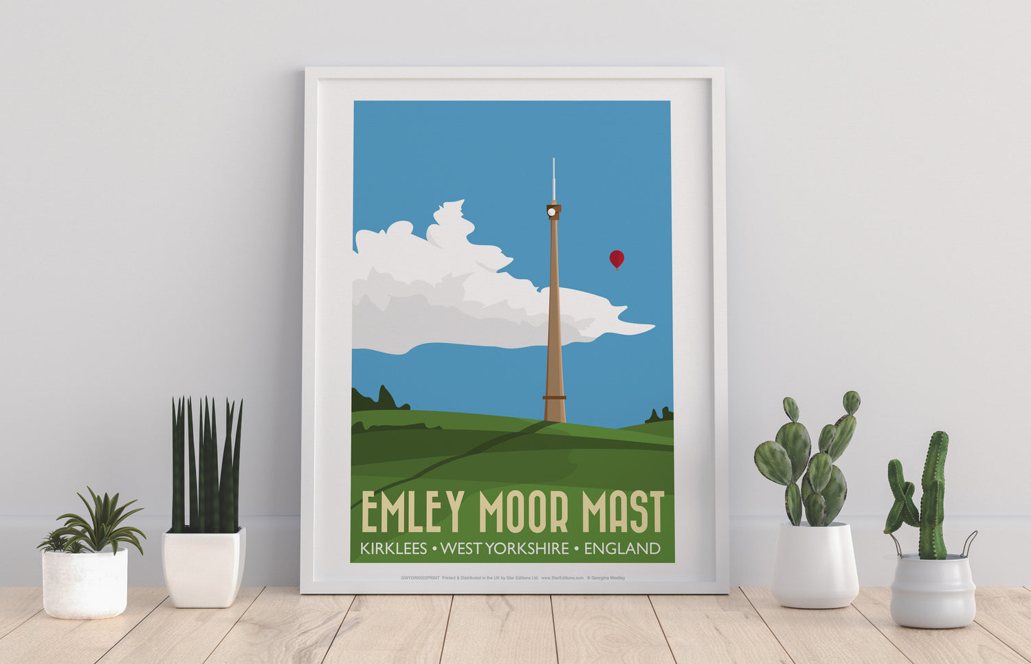 The Emley Moor Mast, Kirklees, Yorkshire - Art Print