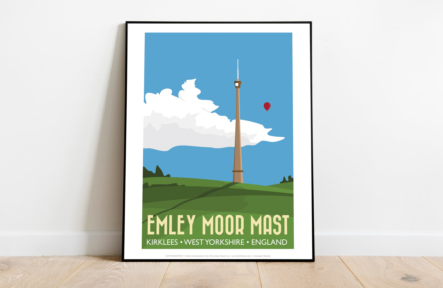 The Emley Moor Mast, Kirklees, Yorkshire - Art Print