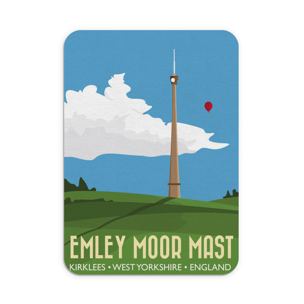 The Emley Moor Mast, Kirklees, Yorkshire Mouse Mat