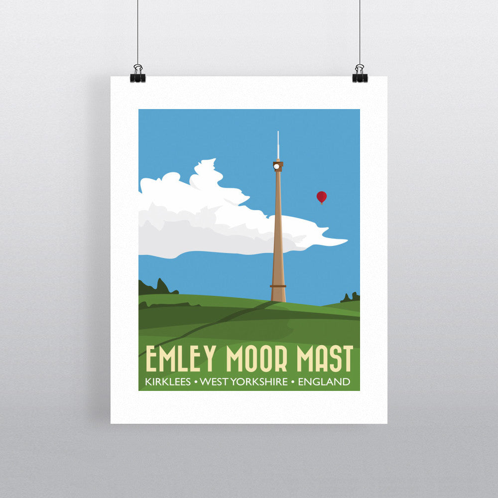 The Emley Moor Mast, Kirklees, Yorkshire 90x120cm Fine Art Print