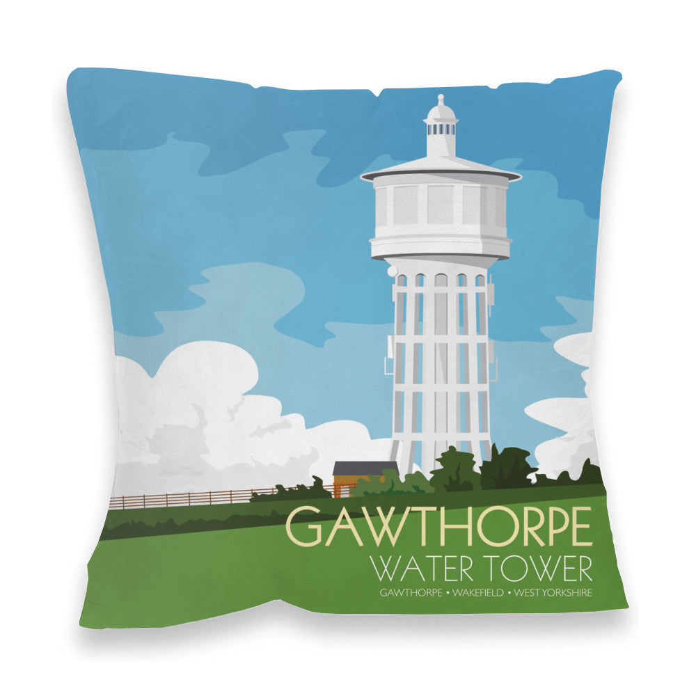 The Gawthorpe Water Tower, Wakefield, Yorkshire Fibre Filled Cushion