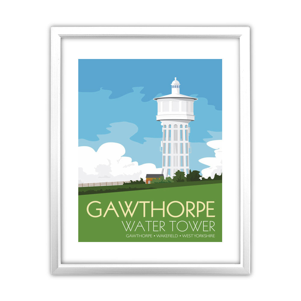 The Gawthorpe Water Tower, Wakefield, Yorkshire - Art Print