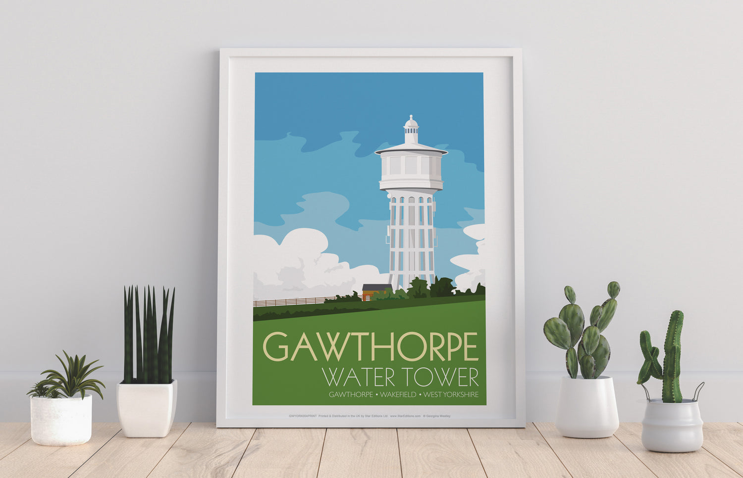 The Gawthorpe Water Tower, Wakefield, Yorkshire - Art Print