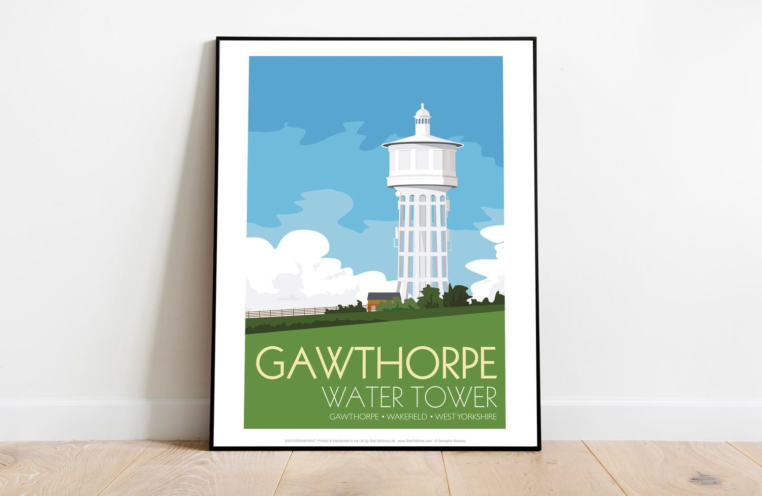 The Gawthorpe Water Tower, Wakefield, Yorkshire - Art Print