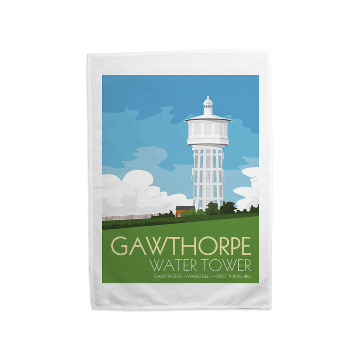 The Gawthorpe Water Tower, Wakefield, Yorkshire Tea Towel