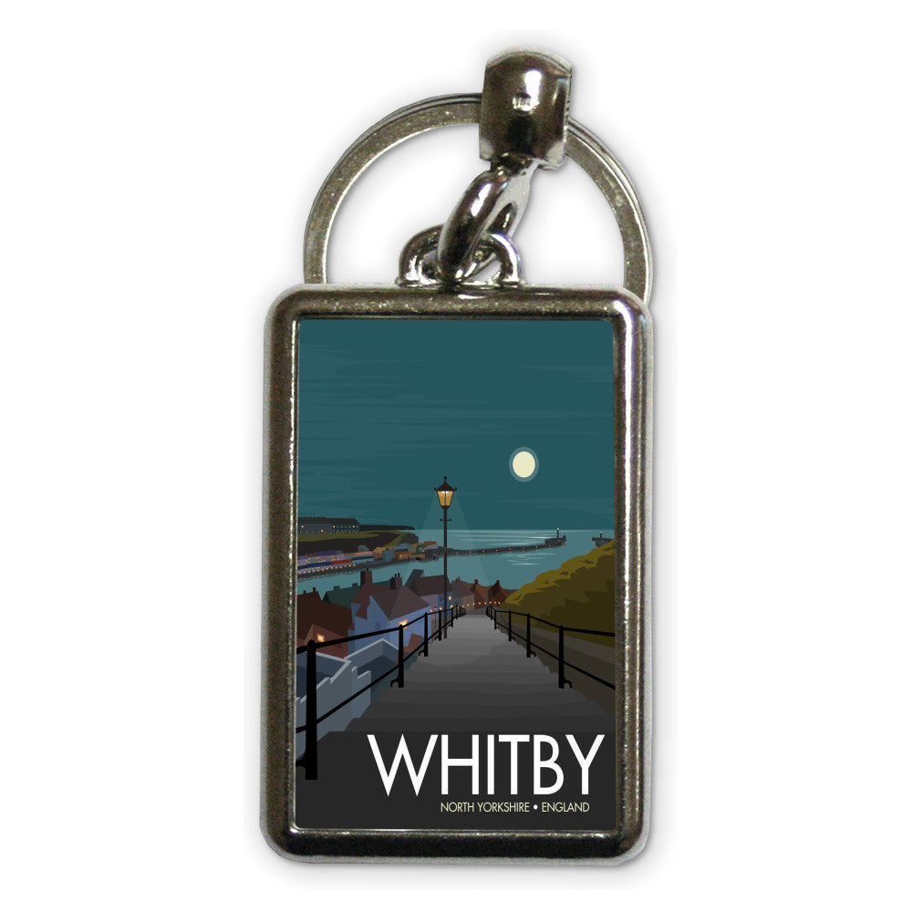 Whitby, Yorkshire Metal Keyring