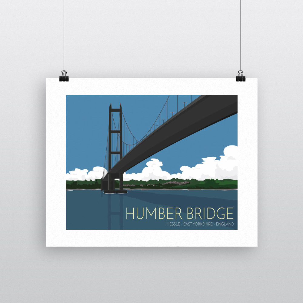 The Humber Bridge, Yorkshire - Art Print