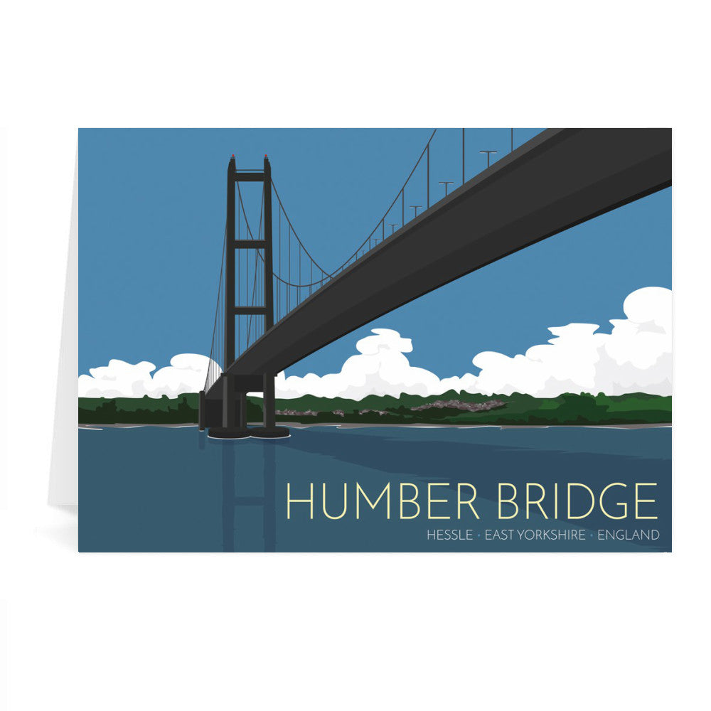 The Humber Bridge, Yorkshire Greeting Card 7x5