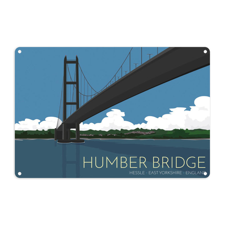 The Humber Bridge, Yorkshire Metal Sign