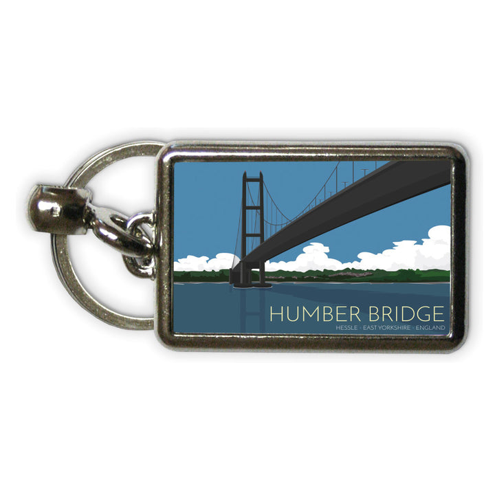 The Humber Bridge, Yorkshire Metal Keyring