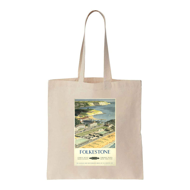 Folkestone View from the Air - Canvas Tote Bag