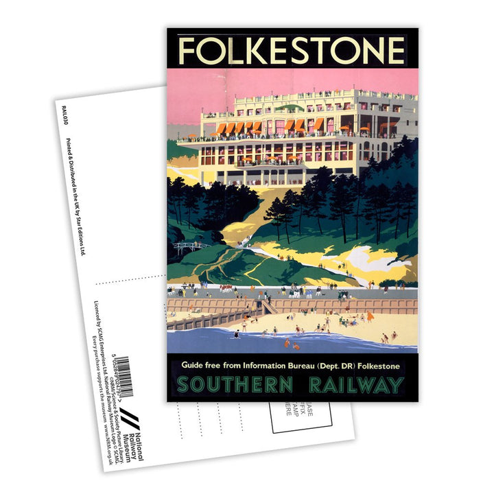Folkestone Southern Railway Postcard Pack of 8
