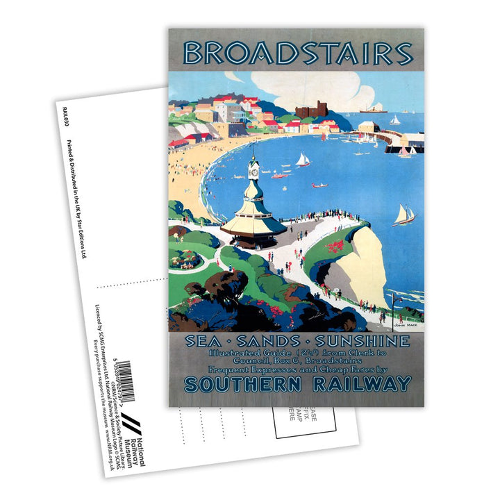 Broadstairs, Sea - Sand -Sunshine Postcard Pack of 8