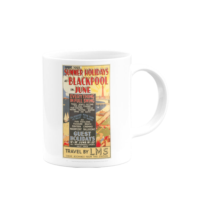 Blackpool in June - Summer Holidays Mug