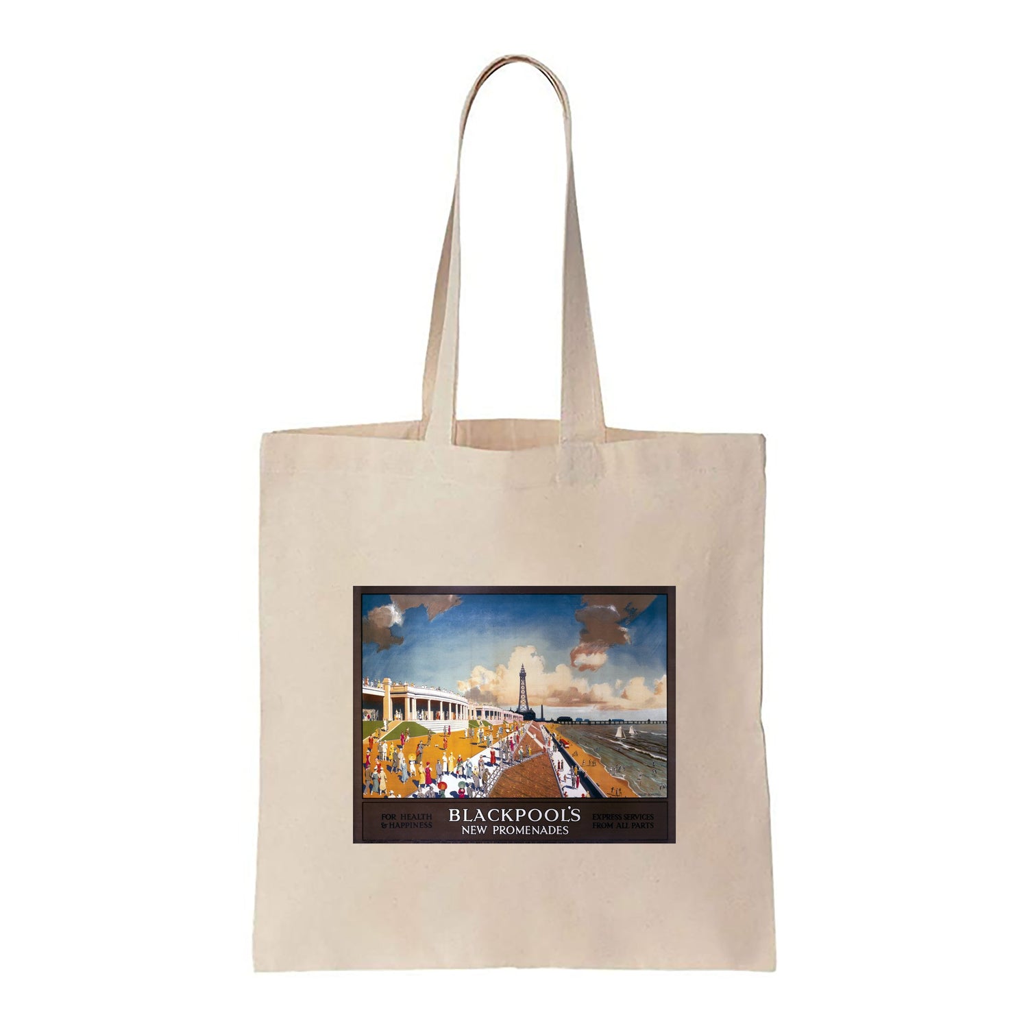 Blackpool New Promenades - Canvas Tote Bag