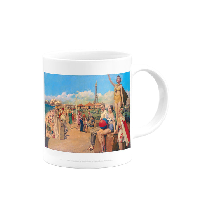 Blackpool Busy Seafront Mug