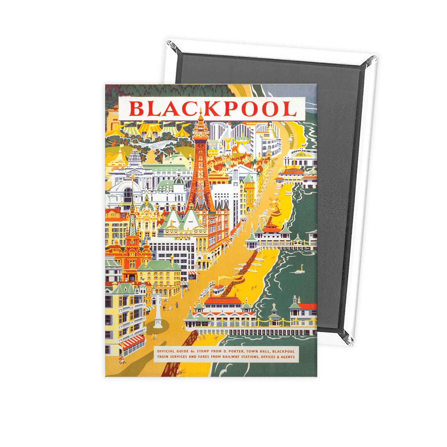 Blackpool from the air Fridge Magnet