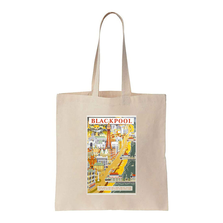 Blackpool from the air - Canvas Tote Bag