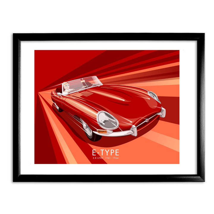 Jag E-Type Art Print