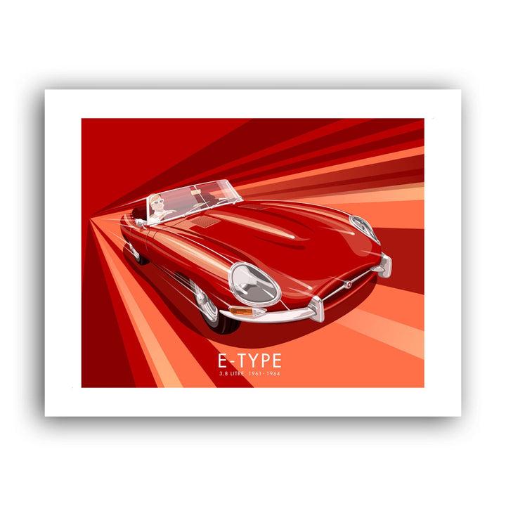 Jag E-Type Art Print