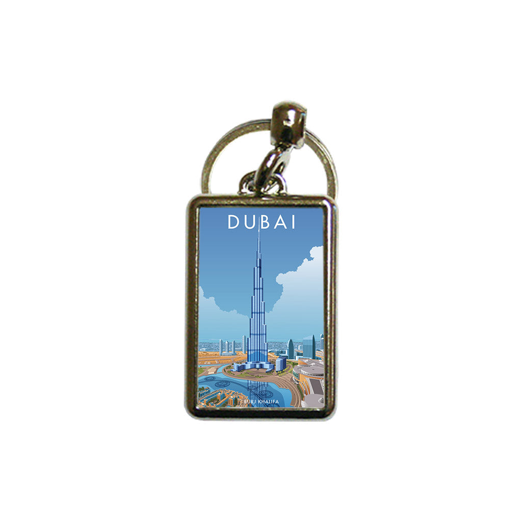 Dubai, Burj Khalifa Metal Keyring – Love Your Location