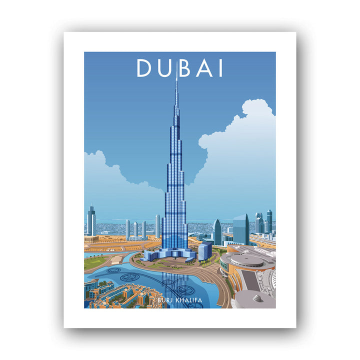 Dubai, Burj Khalifa Art Print