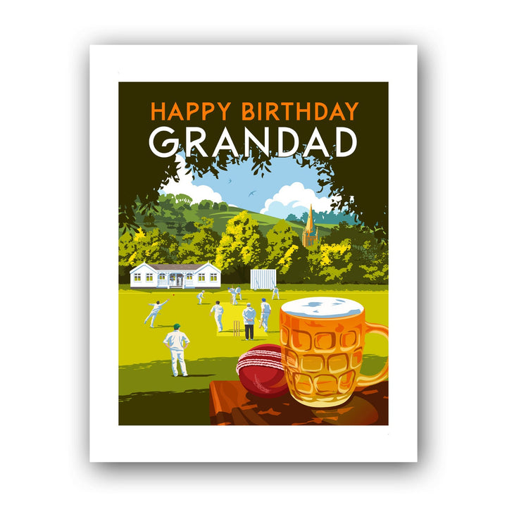 Happy Birthday Grandad Art Print