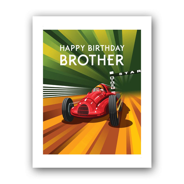 Happy Birthday Brother Art Print