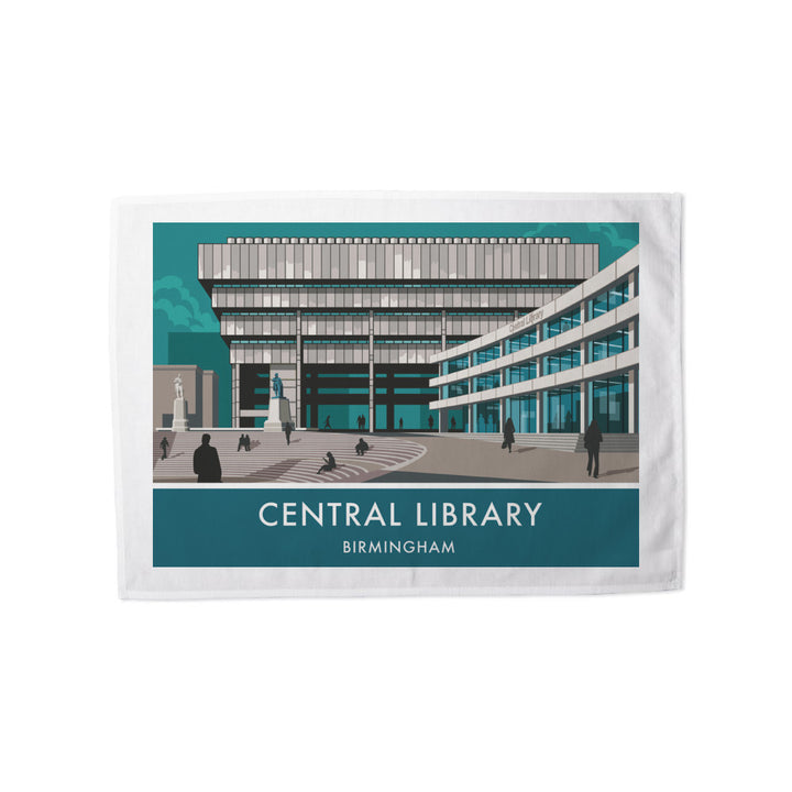 Central Library, Birmingham, West Midlands Tea Towel
