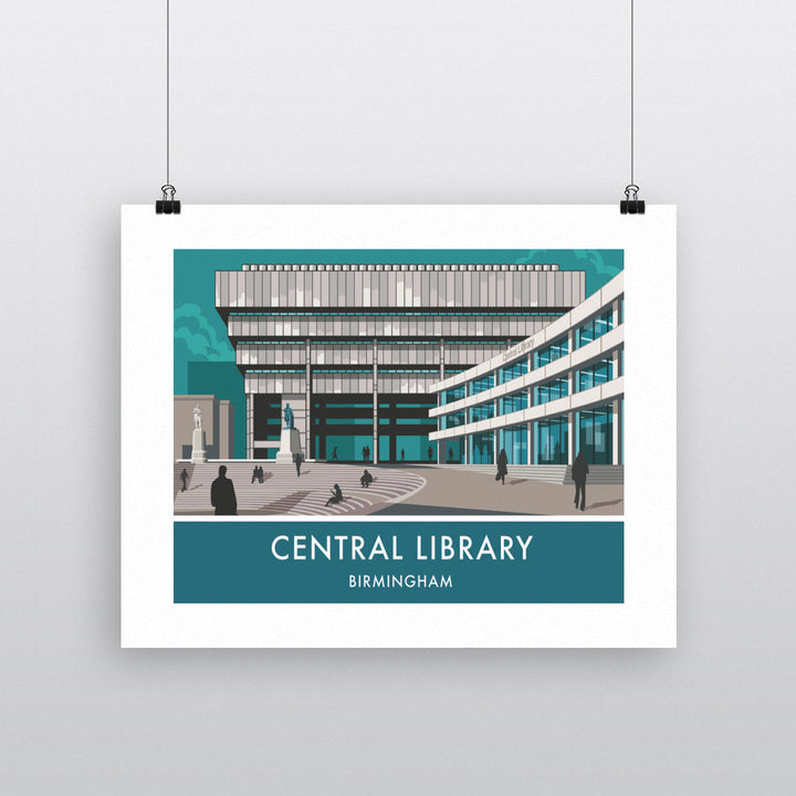 Central Library, Birmingham, West Midlands 90x120cm Fine Art Print