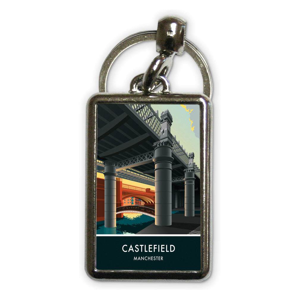 Castlefield, Manchester, Cheshire Metal Keyring
