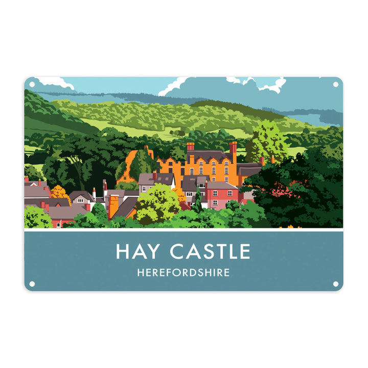 Hay Castle, Herefordshire Metal Sign