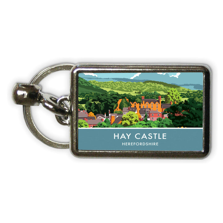 Hay Castle, Herefordshire Metal Keyring