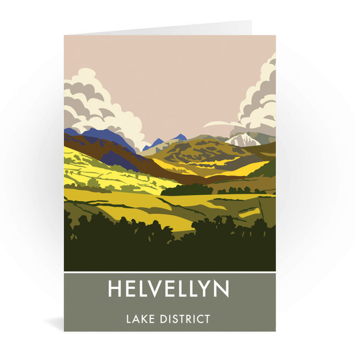 Helvellyn, Lake District, Cumbria Greeting Card 7x5