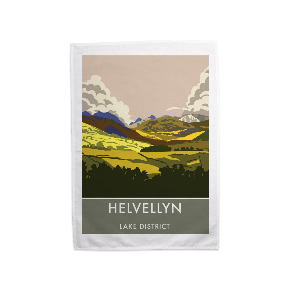 Helvellyn, Lake District, Cumbria Tea Towel