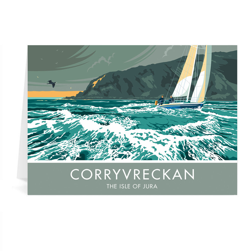 Corryvreckan, The Isle of Jura, Scotland Greeting Card 7x5