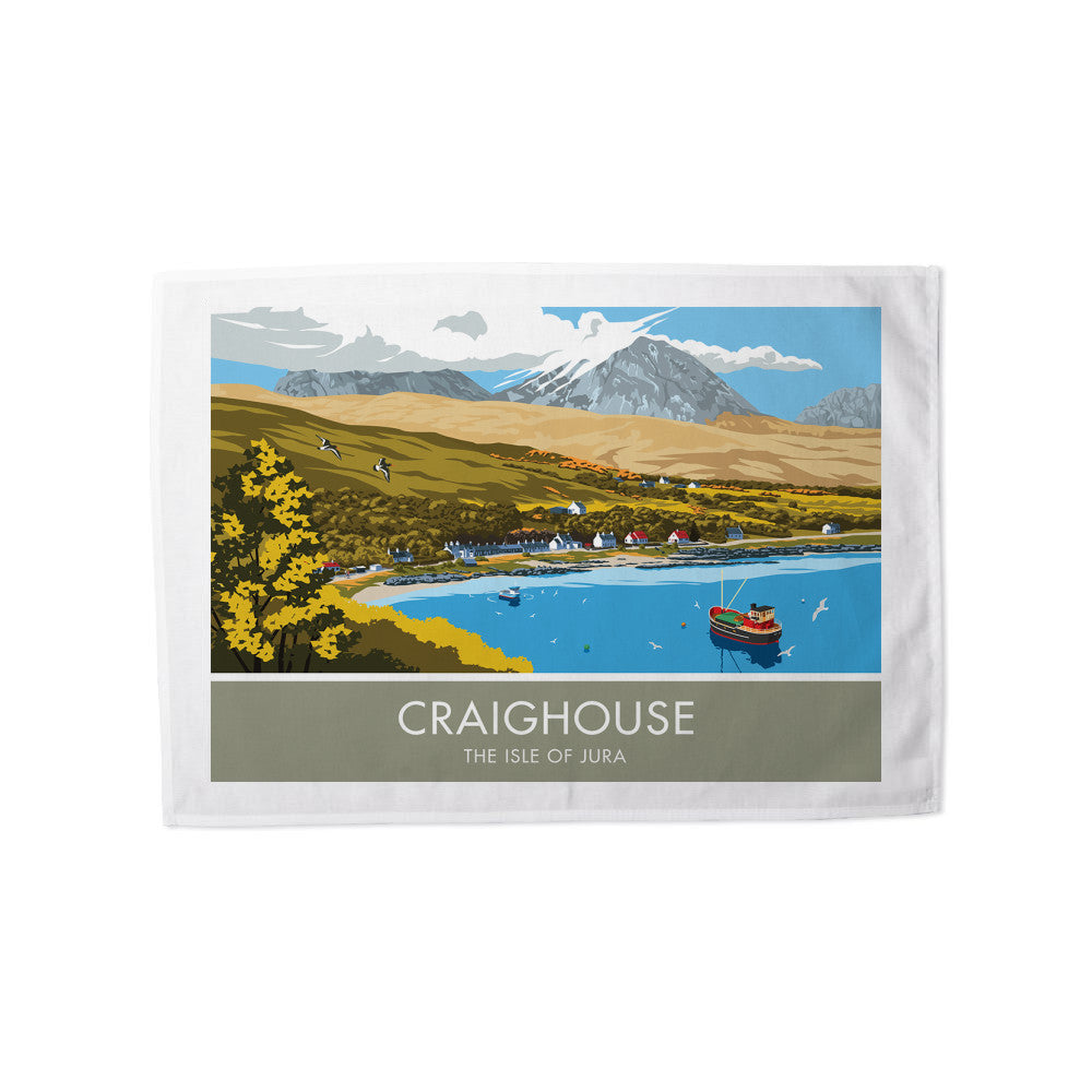 Craighouse, The Isle of Jura, Scotland Tea Towel