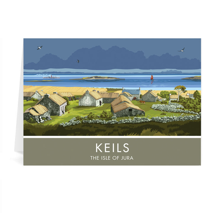 Keils, The Isle of Jura, Scotland Greeting Card 7x5