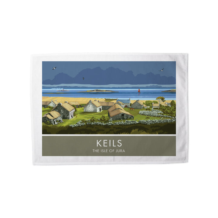 Keils, The Isle of Jura, Scotland Tea Towel