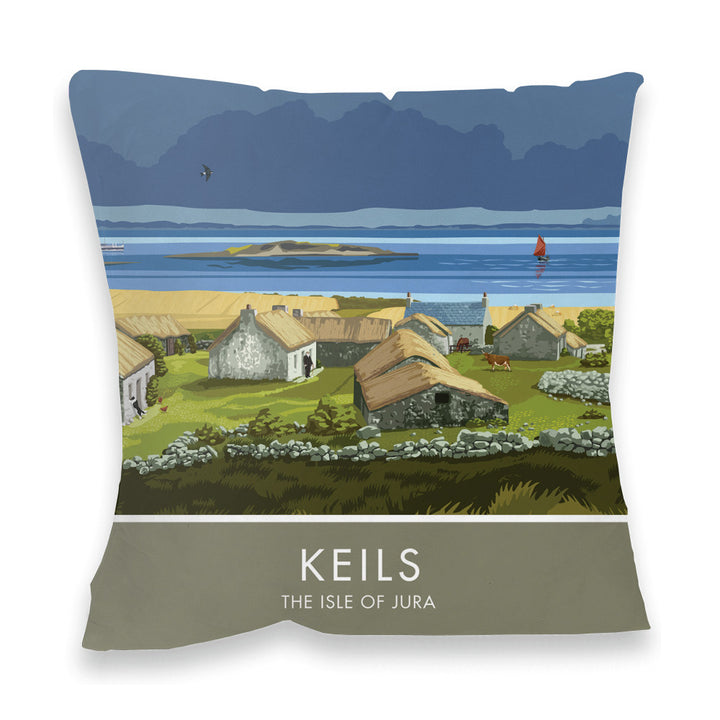 Keils, The Isle of Jura, Scotland Fibre Filled Cushion