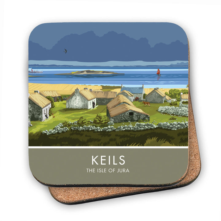 Keils, The Isle of Jura, Scotland MDF Coaster
