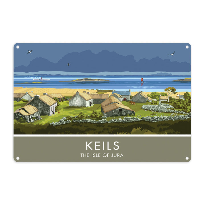 Keils, The Isle of Jura, Scotland Metal Sign