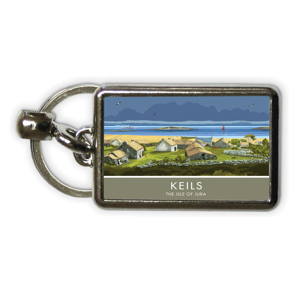 Keils, The Isle of Jura, Scotland Metal Keyring