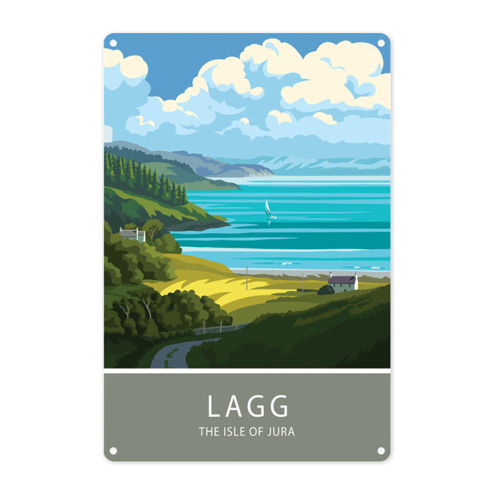 Lagg, The Isle of Jura, Scotland Metal Sign