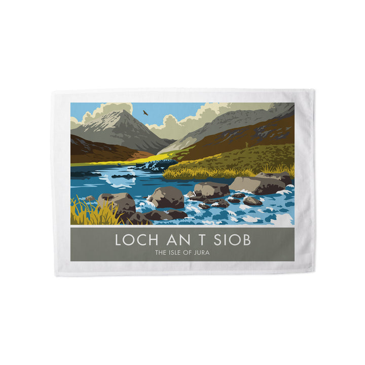 Loch An T Siob, The Isle of Jura, Scotland Tea Towel
