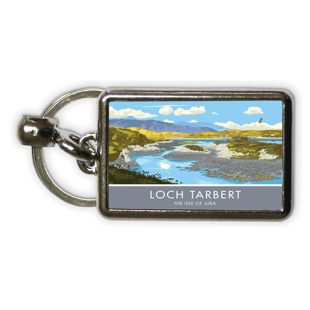 Loch Tarbert, The Isle of Jura, Scotland Metal Keyring