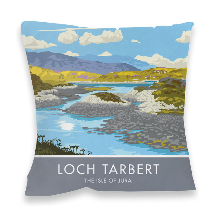 Loch Tarbert, The Isle of Jura, Scotland Fibre Filled Cushion