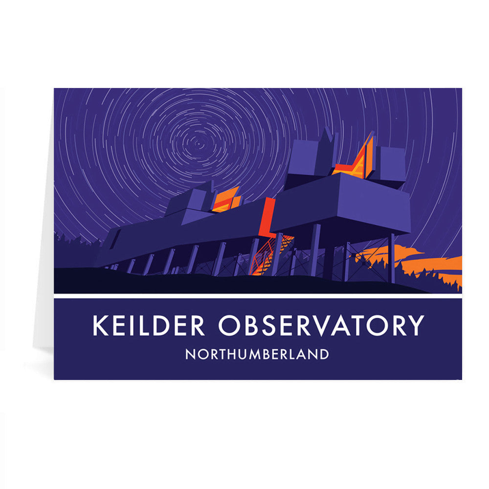 Keilder Observatory, Keilder, Northumberland Greeting Card 7x5