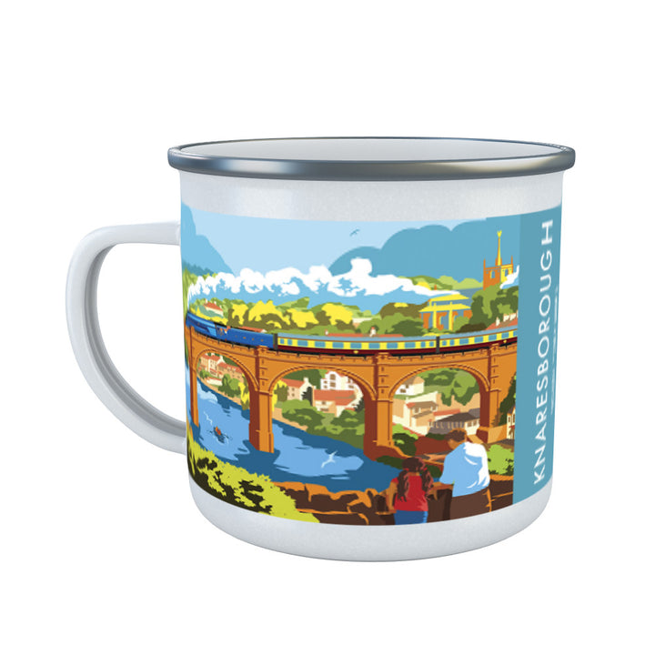 Knaresborough, North Yorkshire Enamel Mug